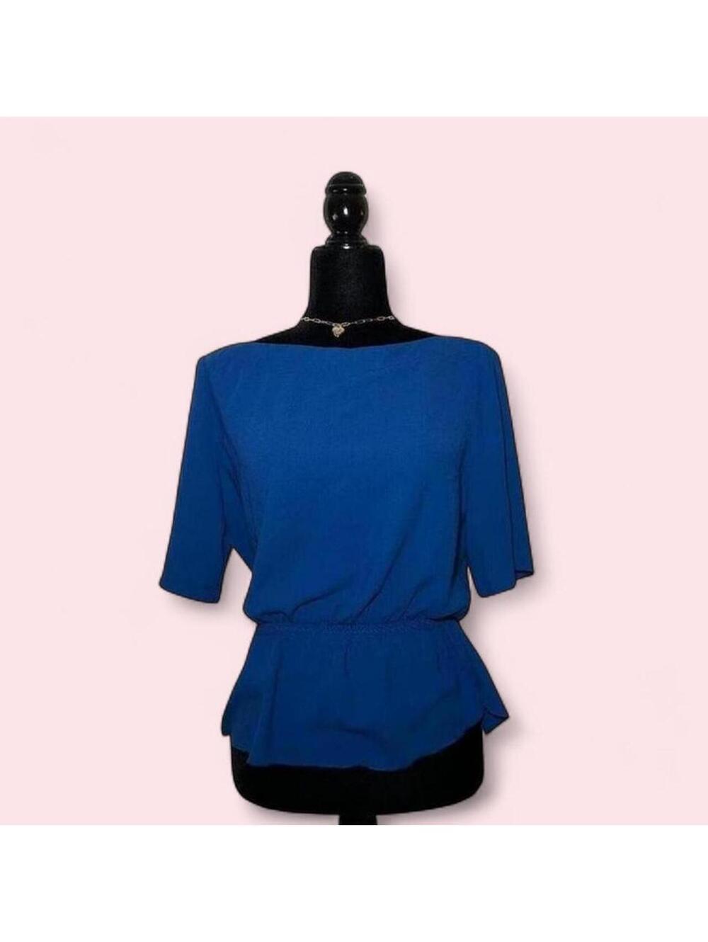 Wilfred Royal Blue Tee Y2K Basic Minimalist Size S